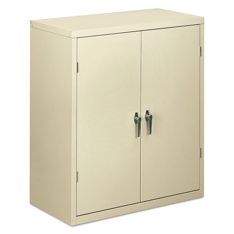 ASSEMBLED STORAGE CABINET, 36W X 18 1/8D X 41 3/4H, PUTTY