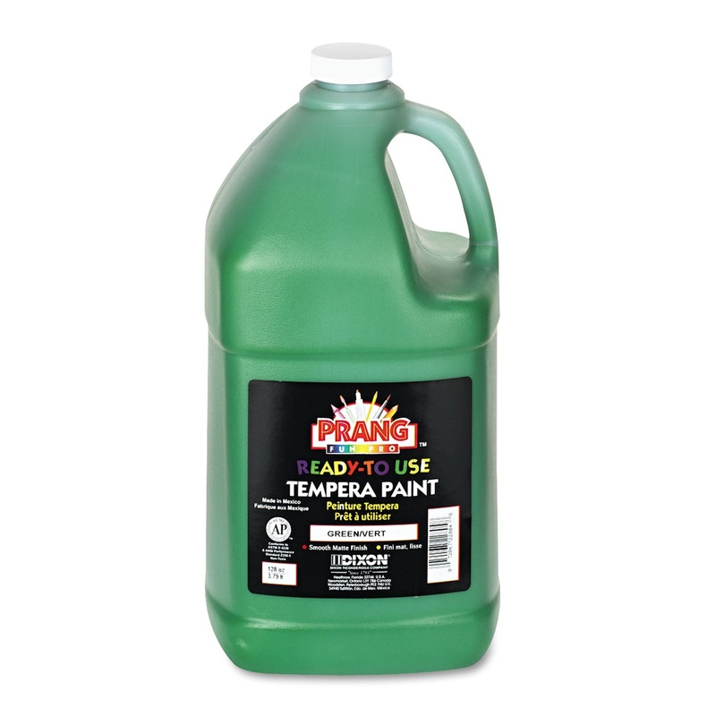 Ready-To-Use Tempera Paint, Green, 1 Gal