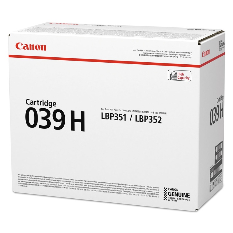 0288C001 (039H) HIGH-YIELD INK, 25000 PAGE-YIELD, BLACK