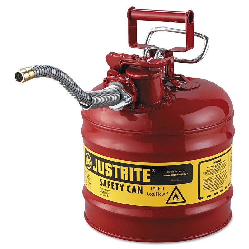 Accuflow Safety Can, Type Ii, 2gal, Red, 5/8″ Hose