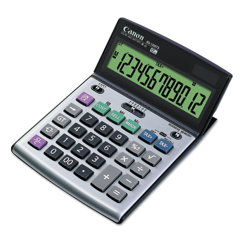 Bs-1200ts Desktop Calculator, 12-Digit Lcd Display