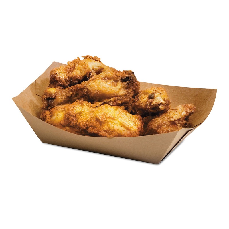 ECOCRAFT FOOD TRAYS, NATURAL, 500/CARTON