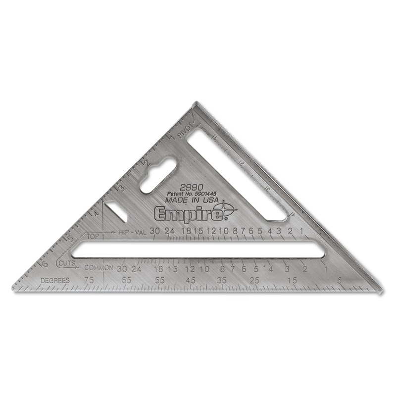 Magnum Heavy-Duty Rafter Square, 7″ Edge, 1/8″ Graduations, Aluminum