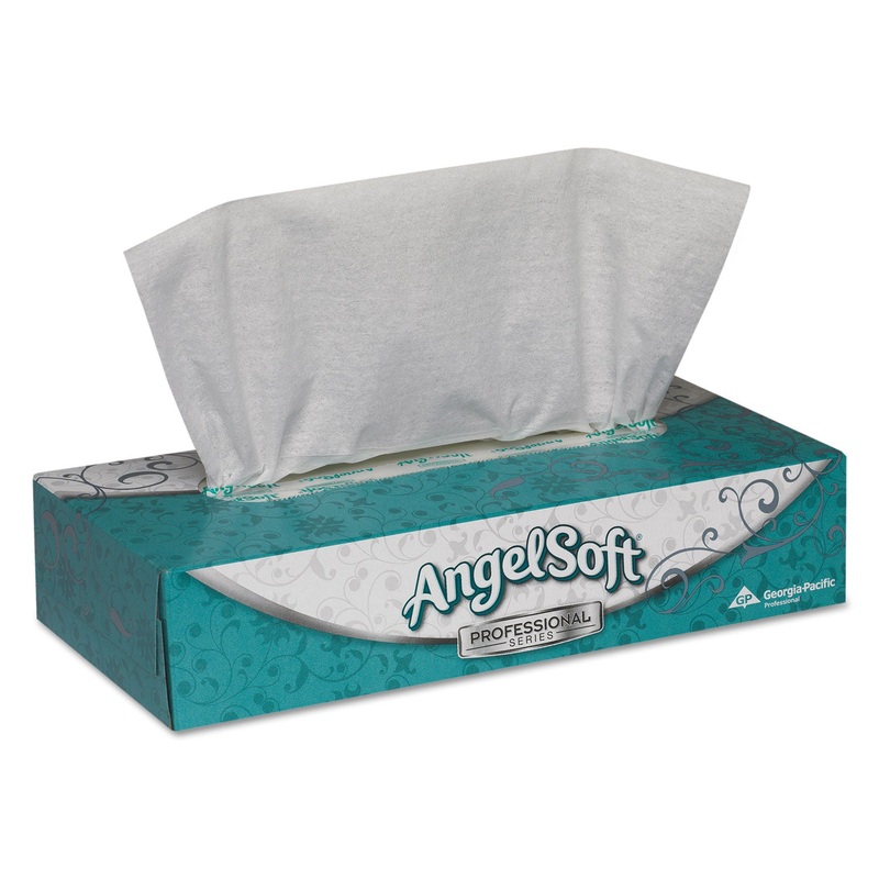 PREMIUM FACIAL TISSUES, 2-PLY, WHITE, 100 SHEETS/FLAT BOX, 30 BOXES/CARTON