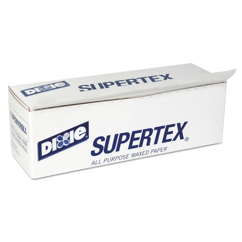 Waxed Paper With Wet Wax Food Wrap, 12″ X 750 Ft, White