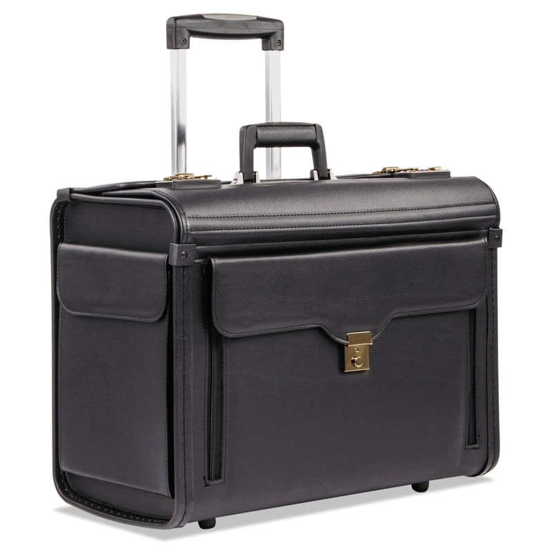 CATALOG CASE ON WHEELS, KOSKIN, 19 X 9 X 15-1/2, BLACK