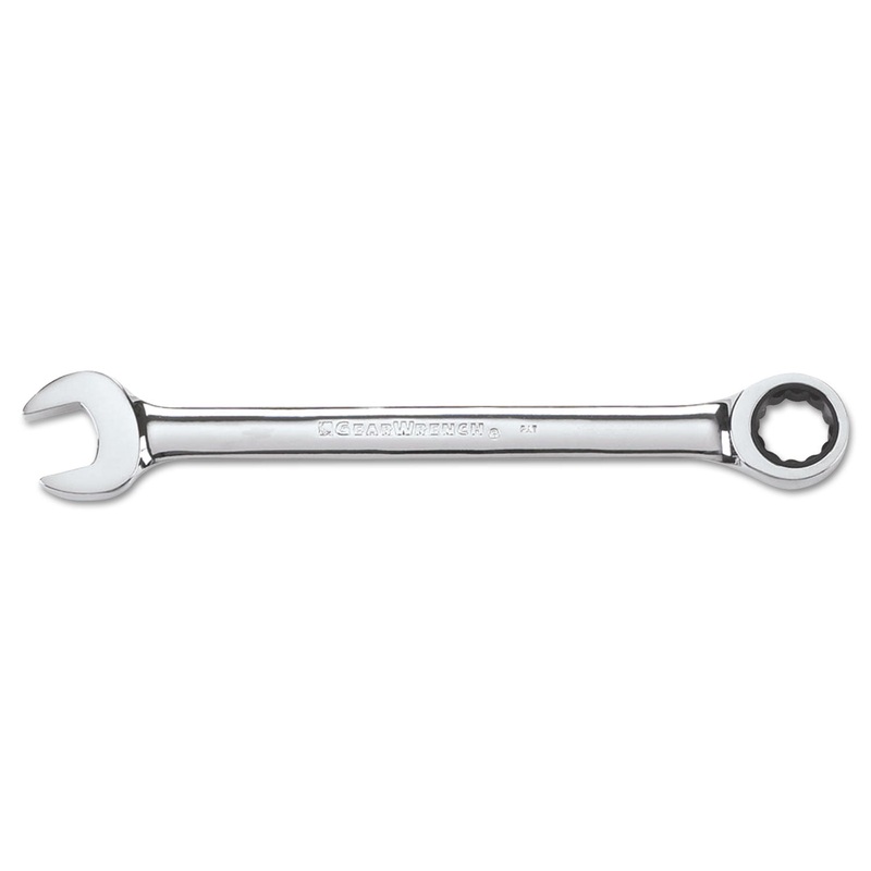 Gearwrench Ratcheting Combo Wrench, 11.4″ Long, 7/8″ Opening, Chrome Finish