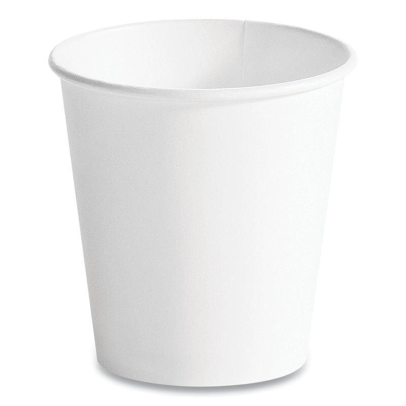SINGLE WALL HOT CUPS, 10 OZ, WHITE, 1,000/CARTON