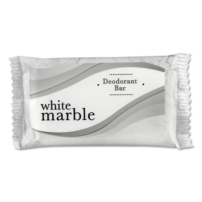 Individually Wrapped Deodorant Bar Soap, White, # 3/4 Bar, 1000/carton