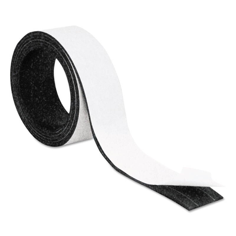 Magnetic Adhesive Tape Roll, Black, 1″ X 4 Ft.