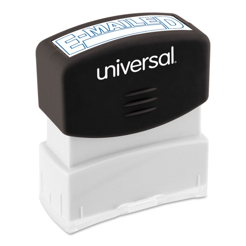 Message Stamp, E-Mailed, Pre-Inked One-Color, Blue