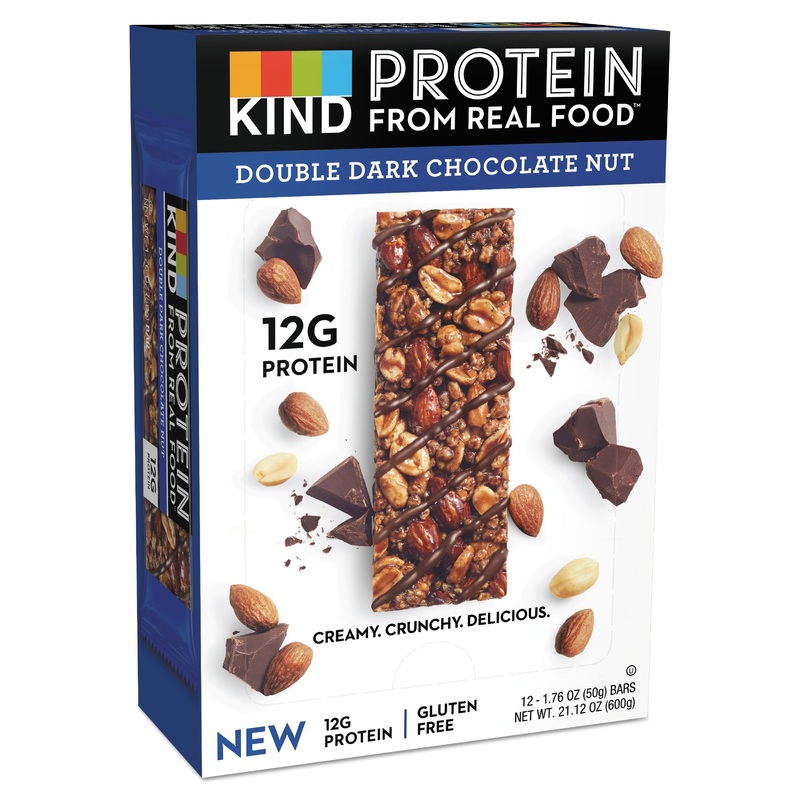 PROTEIN BARS, DOUBLE DARK CHOCOLATE, 1.76 OZ, 12/PACK