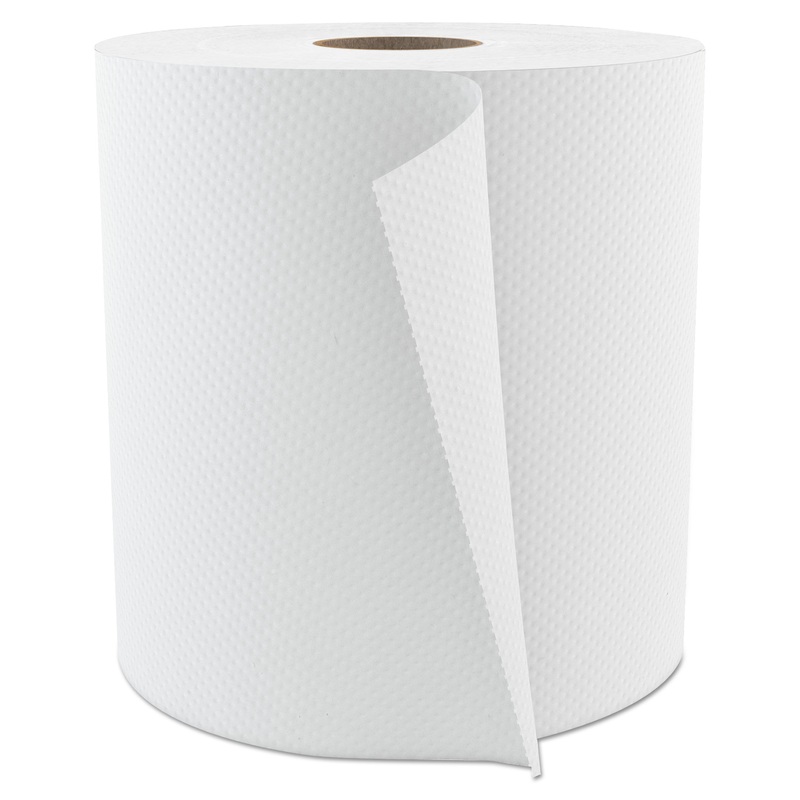 Select Roll Paper Towels, 1-Ply, 7.875″ X 800 Ft, White, 6/carton