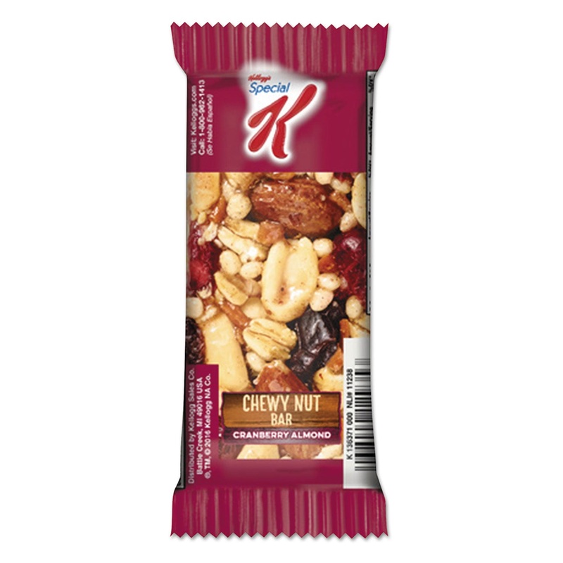 Special K Chewy Nut Bars, Cranberry Almond, 1.16 Oz Bar, 6/box