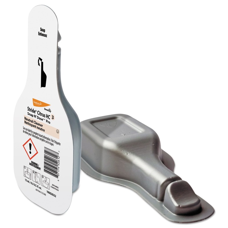 Stride Neutral Cleaner, Citrus Scent, 0.19 Oz Snap N Dose Pack, 28/carton