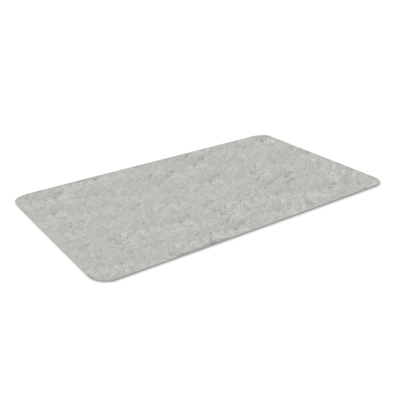 Workers-Delight Slate Standard Anti-Fatigue Mat, 36 X 60, Light Gray