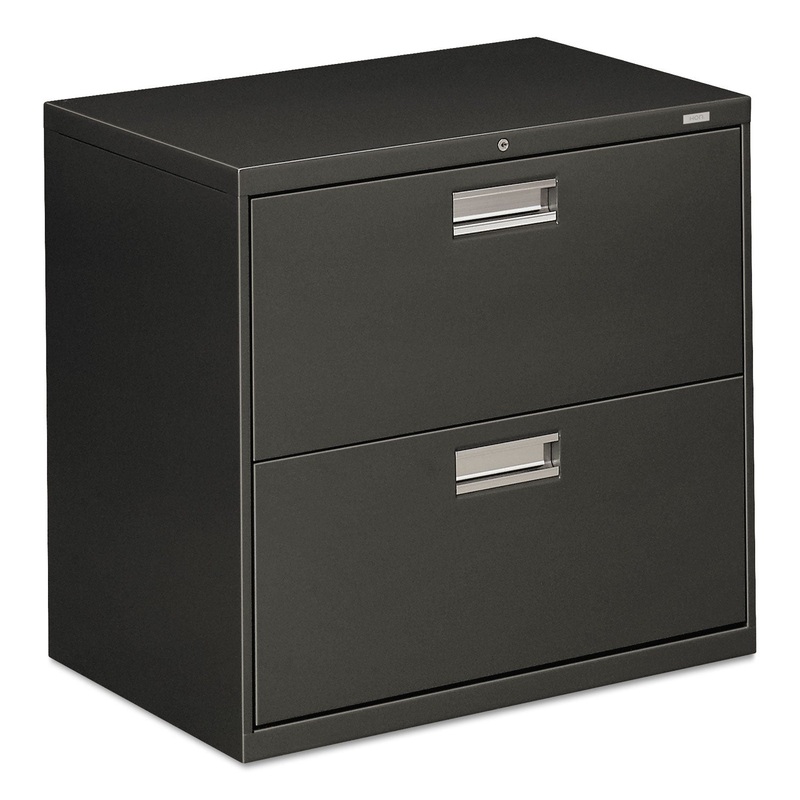 600 SERIES TWO-DRAWER LATERAL FILE, 30W X 18D X 28H, CHARCOAL