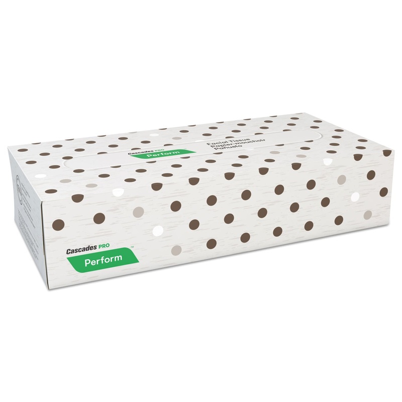 PERFORM FACIAL TISSUE, 2-PLY, BEIGE, 100 SHEETS/BOX, 30 BOXES/CARTON