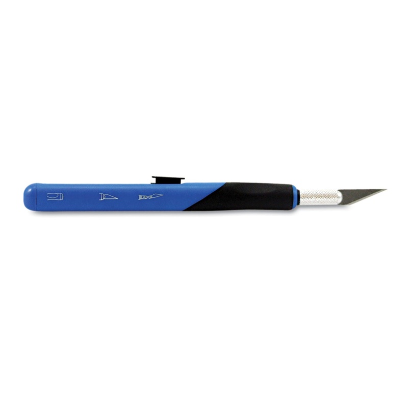 Retract-A-Blade Knife, #11 Blade, Blue/black