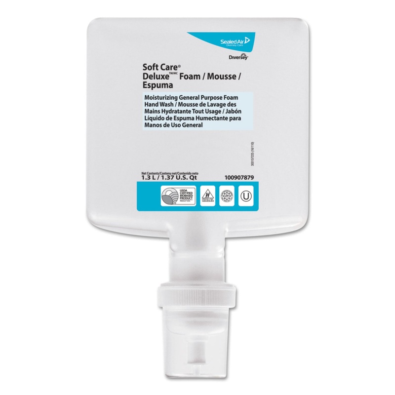 Soft Care Deluxe Foam Hand Soap, Lemon Tea, 1.3 L Cartridge, 6/carton