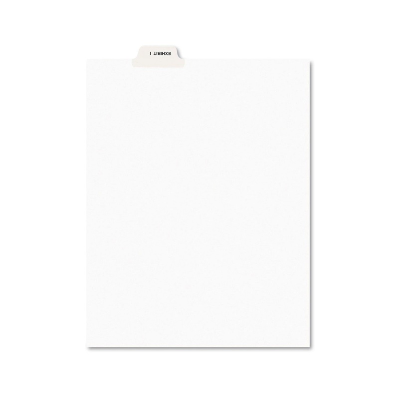 Avery-Style Preprinted Legal Bottom Tab Divider, Exhibit I, Letter, White, 25/pk