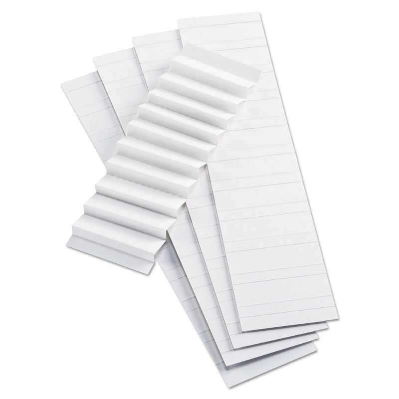 BLANK INSERTS FOR HANGING FILE FOLDER 42 SERIES TABS, 1/5-CUT TABS, WHITE, 2″ WIDE, 100/PACK