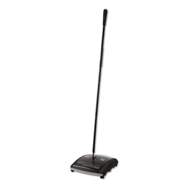 Brushless Mechanical Sweeper, 44″ Handle, Black/yellow