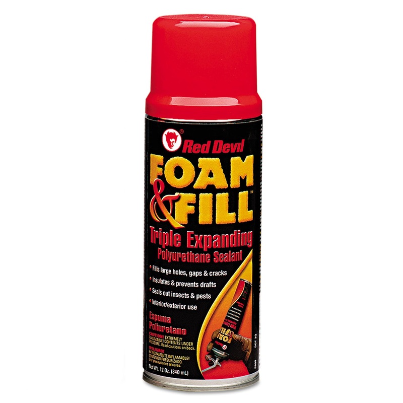 Foam & Fill Expanding Polyurethane Sealant, 12oz, Champagne