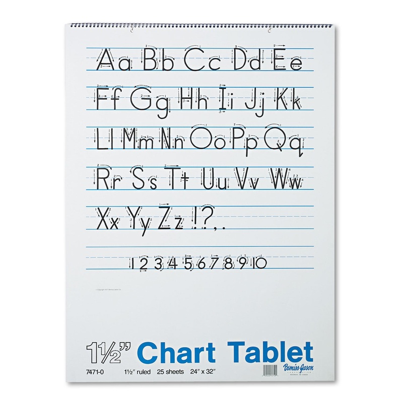 CHART TABLETS, 1 1/2″ PRESENTATION RULE, 24 X 32, 25 SHEETS