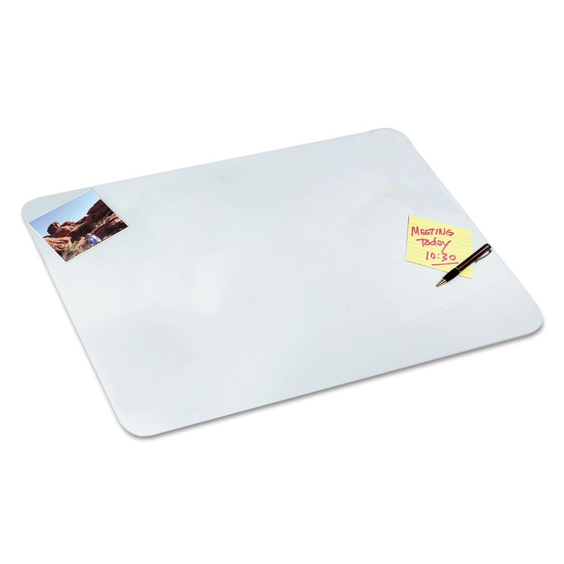 ECO-CLEAR DESK PAD WITH ANTIMICROBIAL PROTECTION, 17 X 22, CLEAR POLYURETHANE
