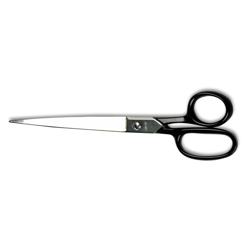 HOT FORGED CARBON STEEL SHEARS, 9″ LONG, 4.5″ CUT LENGTH, BLACK STRAIGHT HANDLE