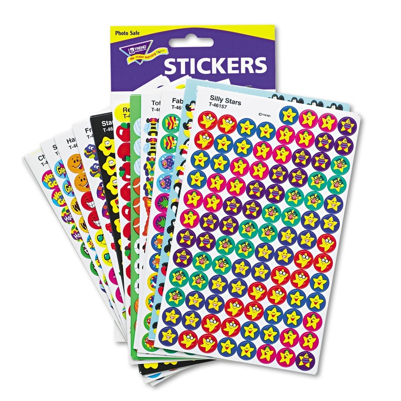 Superspots And Supershapes Sticker Variety Packs, Assorted Designs, 5,100/pack