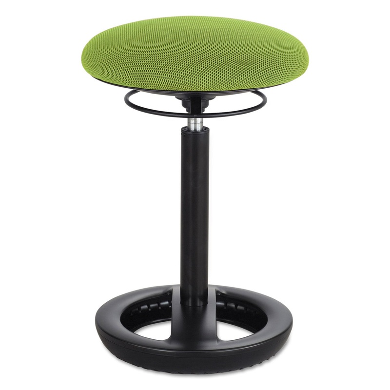 TWIXT DESK HEIGHT ERGONOMIC STOOL, 22.5″ SEAT HEIGHT, SUPPORTS UP TO 250 LBS., GREEN SEAT/GREEN BACK, BLACK BASE