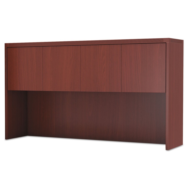 ABERDEEN SERIES LAMINATE WOOD DOOR HUTCH, 72W X 15D X 39.13H, CHERRY