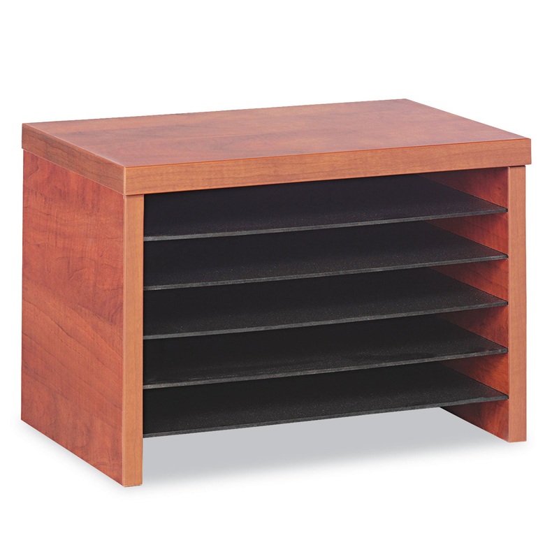 ALERA VALENCIA UNDER COUNTER FILE ORGANIZER SHELF, 15.75W X 9.88D X 10.88H, CHERRY
