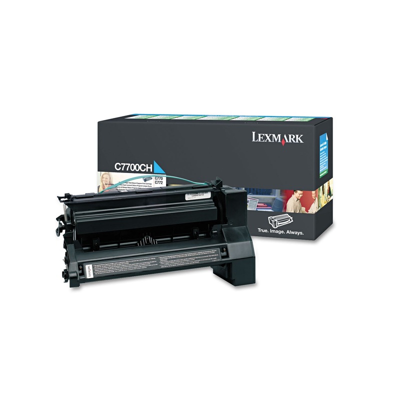 C7700CH RETURN PROGRAM HIGH-YIELD TONER, 10000 PAGE-YIELD, CYAN