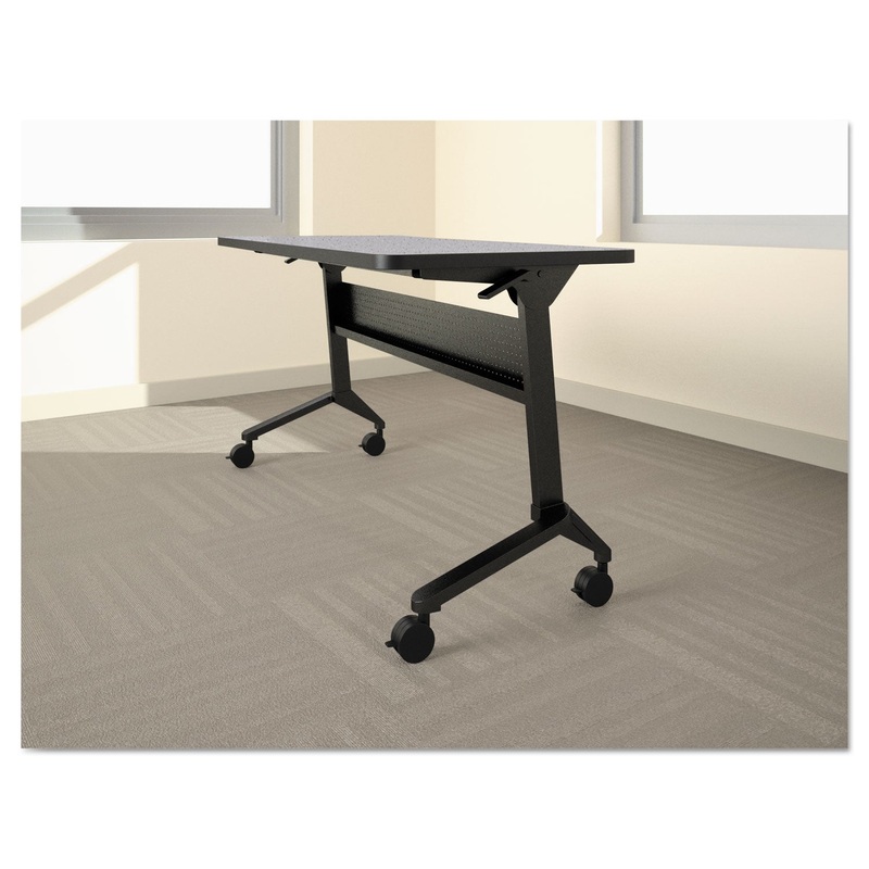 Flip-N-Go Table Base, 46 7/8w X 21 1/4d X 27 7/8h, Black