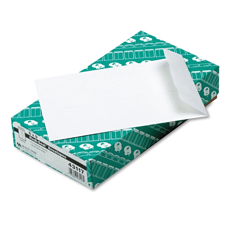 REDI-SEAL CATALOG ENVELOPE, #1, CHEESE BLADE FLAP, REDI-SEAL CLOSURE, 6 X 9, WHITE, 100/BOX