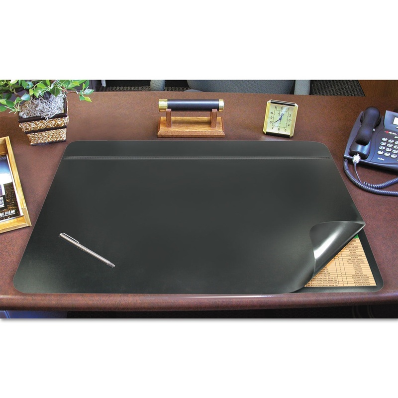 Hide-Away Pvc Desk Pad, 31 X 20, Black