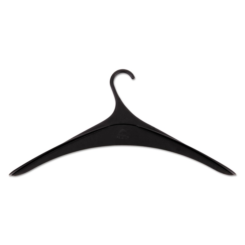 Plastic Coat Hangers, 12/set, Black
