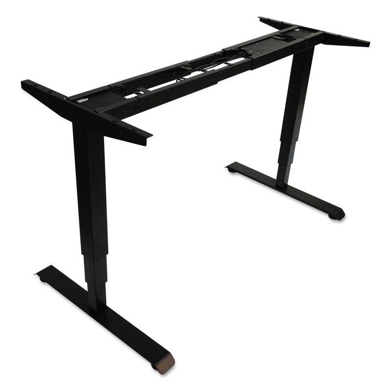ADAPTIVERGO 3-STAGE ELECTRIC TABLE BASE W/MEMORY CONTROLS, 25″ TO 50.7″, BLACK
