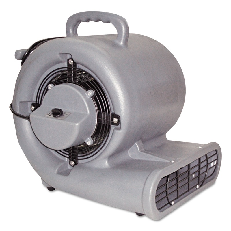 Air Mover, 3-Speed, 1/2hp, 1150rpm, 1500cfm
