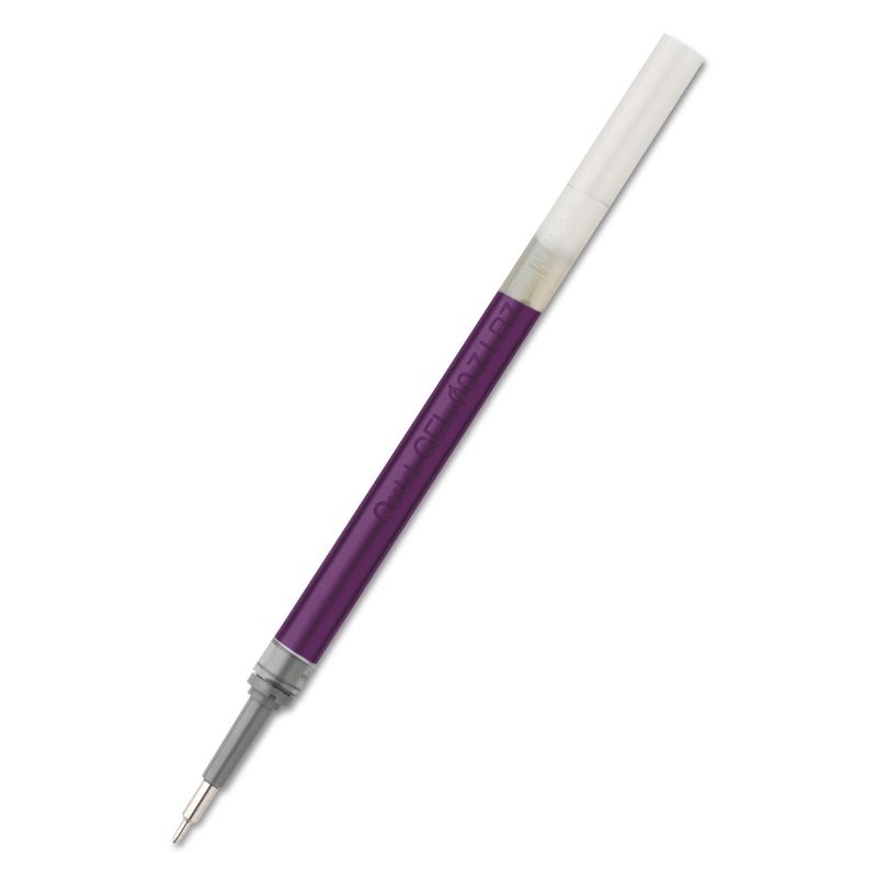 REFILL FOR PENTEL ENERGEL RETRACTABLE LIQUID GEL PENS, NEEDLE TIP, FINE POINT, VIOLET INK