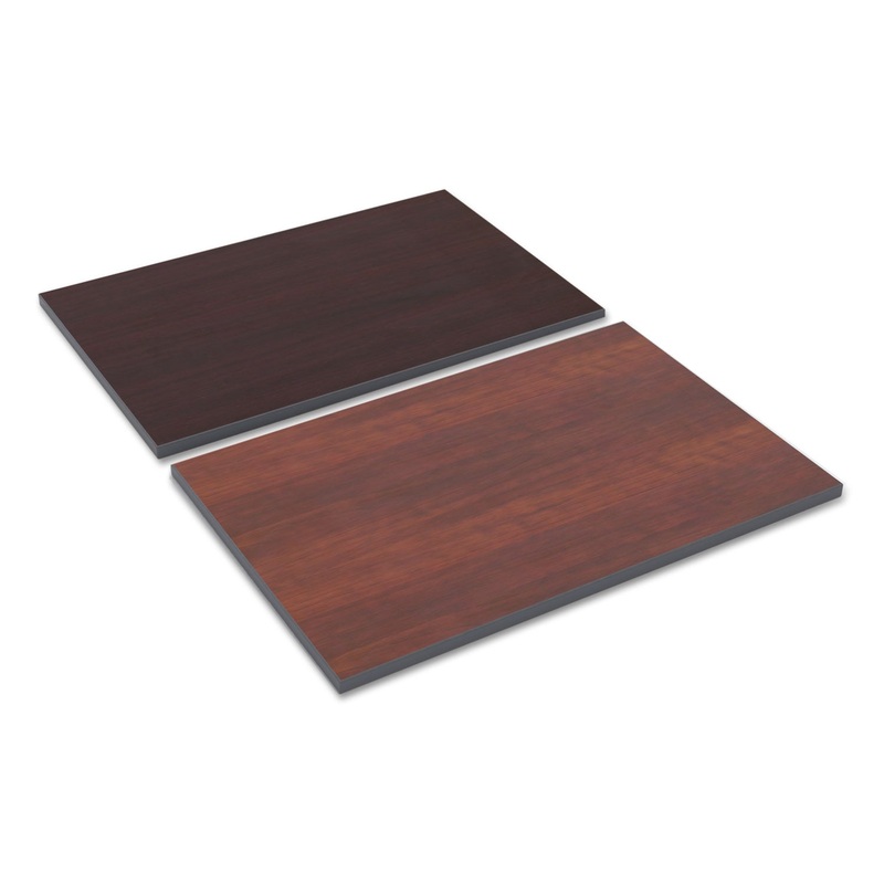 Reversible Laminate Table Top, Rectangular, 36w X 24d, Medium Cherry/mahogany