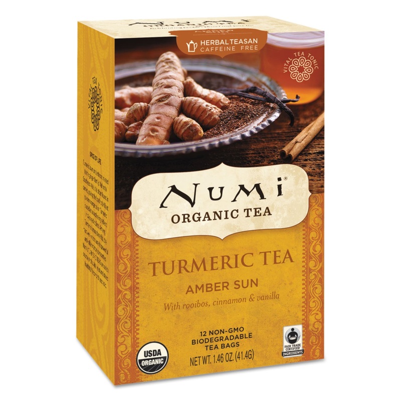 Turmeric Tea, Amber Sun, 1.46 Oz Bag, 12/box