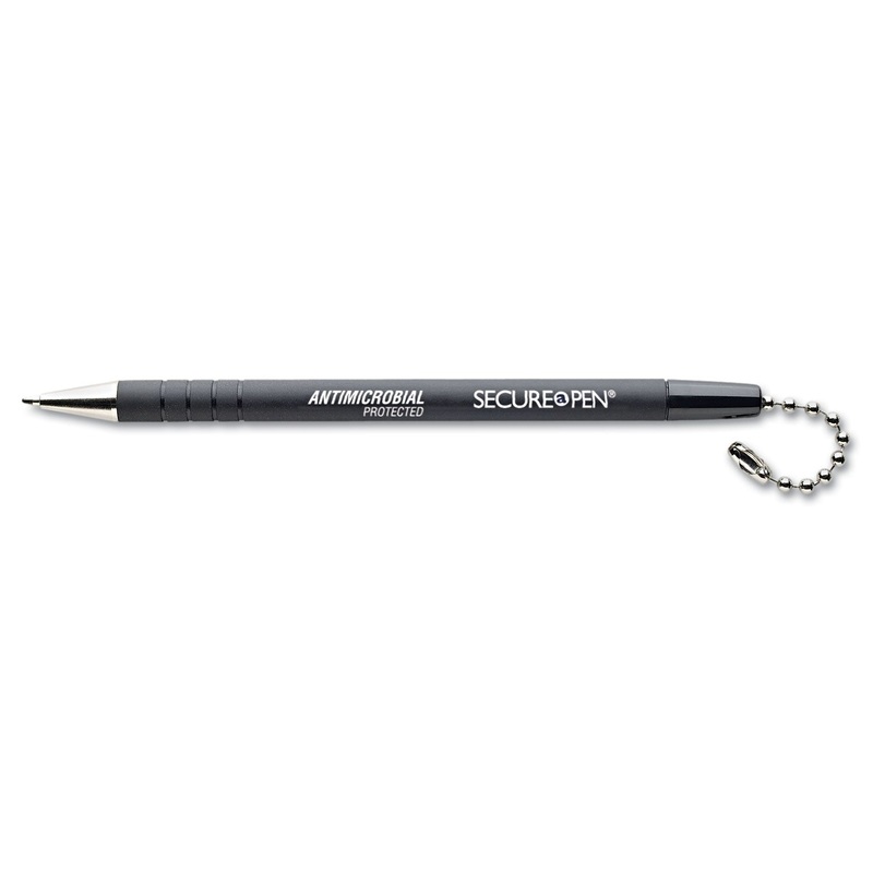REPLACEMENT BALLPOINT PEN FOR THE SECURE-A-PEN SYSTEM, 1MM, BLACK INK/BARREL