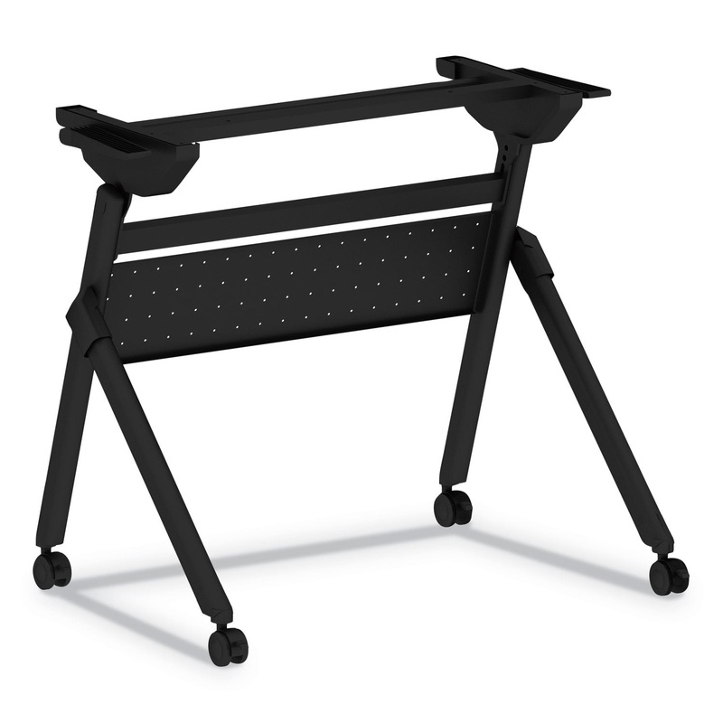 FLIP AND NEST TABLE BASE, 32 1/4W X 23 5/8D X 28 1/2H, BLACK