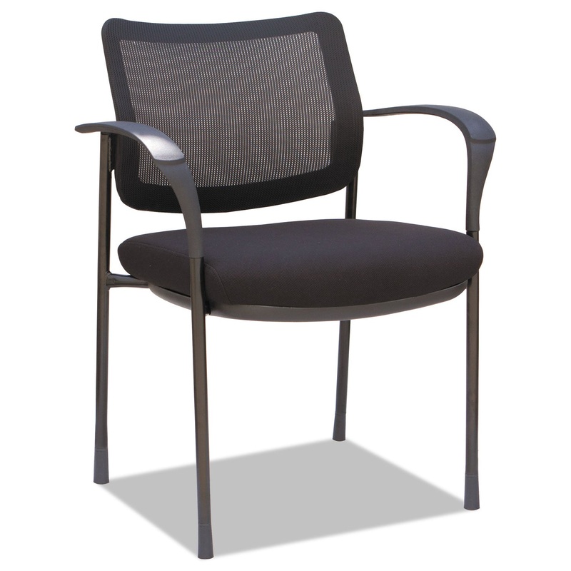 ALERA IV SERIES GUEST CHAIRS, 25.19” X 23.62” X 32.28”, BLACK SEAT/BLACK BACK, BLACK BASE, 2/CARTON