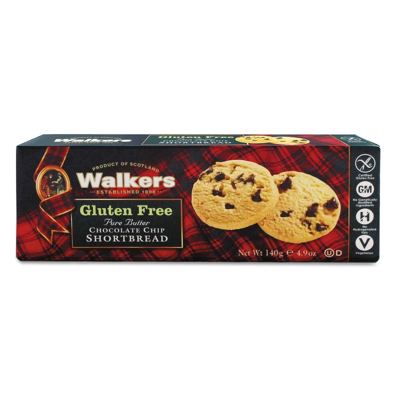 Gluten Free Shortbread, Chocolate Chip, 4.9 Oz Box