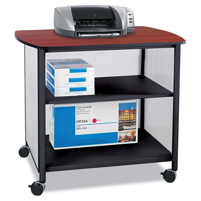 IMPROMPTU DELUXE MACHINE STAND, 34.75W X 25.5D X 31H, BLACK/CHERRY